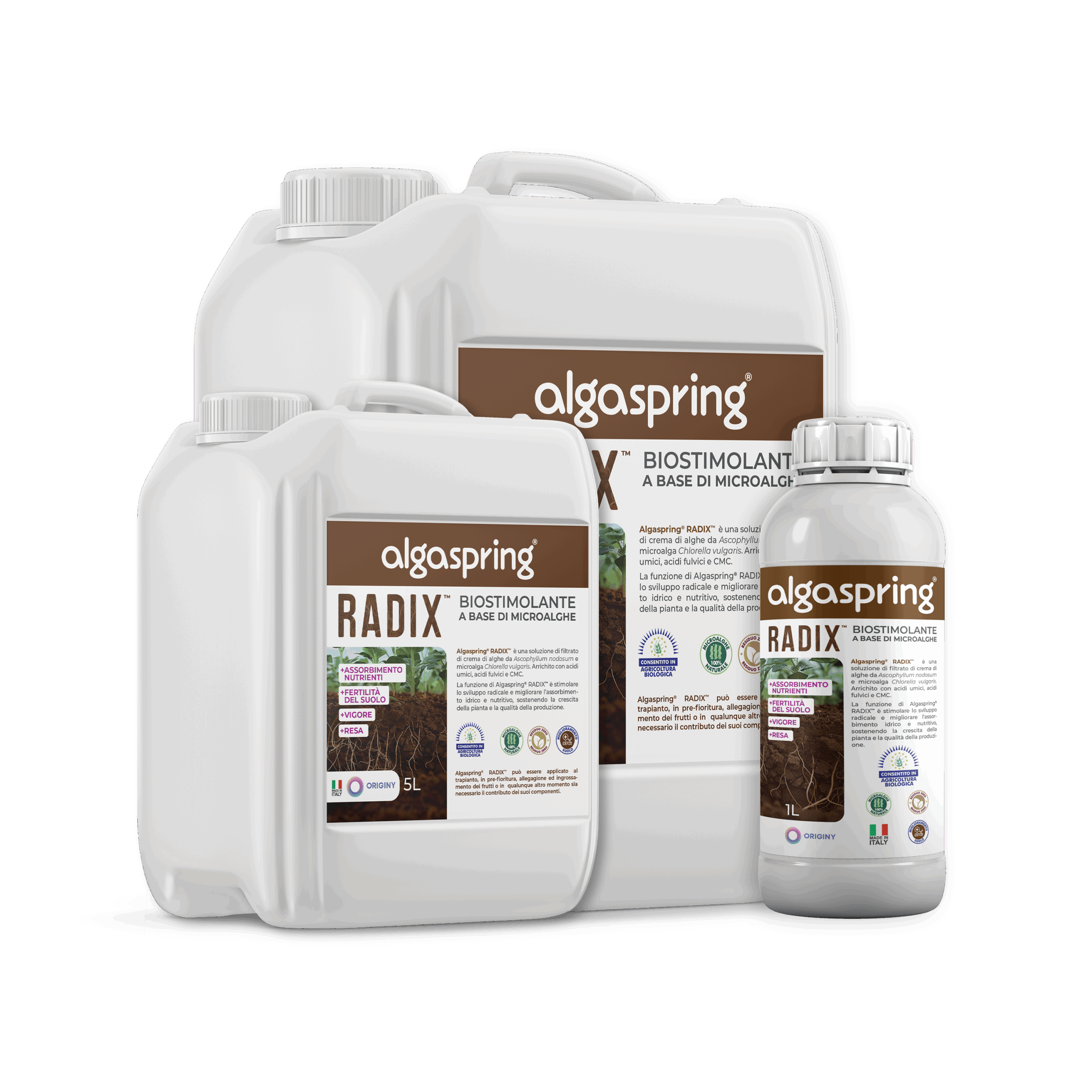 Algaspring RADIX – biostimolante radicale a base di microalghe